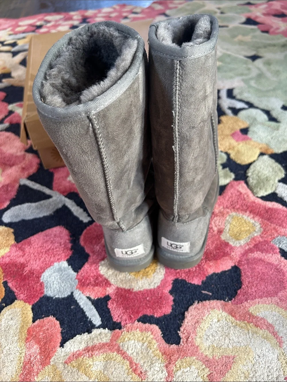 UGG Women's Tall Shearling-Lined Boots in Gray